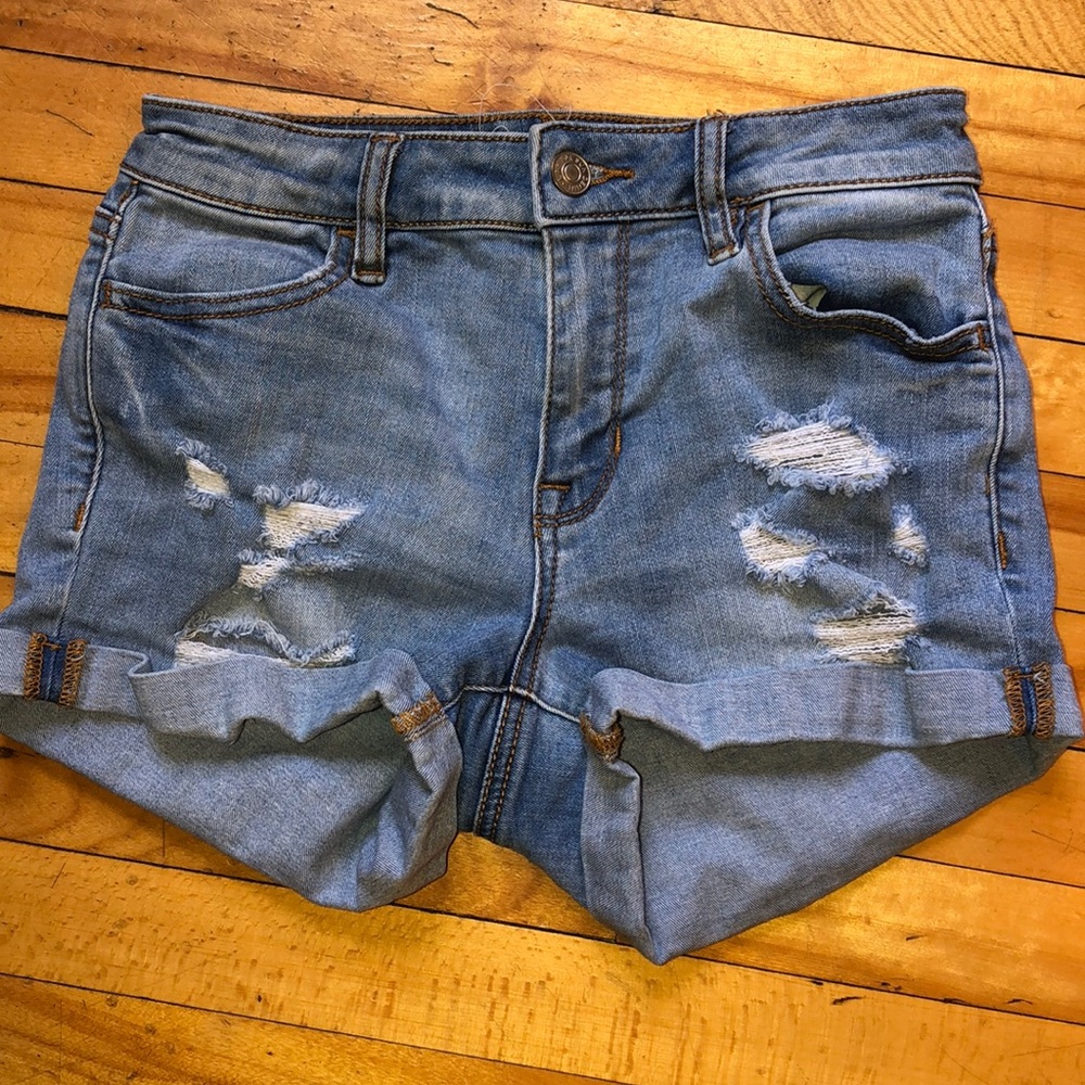 PacSun Super Stretch Shortie faded blue 24
